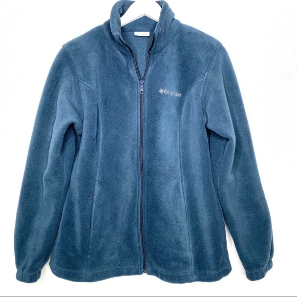 Columbia Jackets & Blazers - COLUMBIA Teal Fleece Jacket Size Large